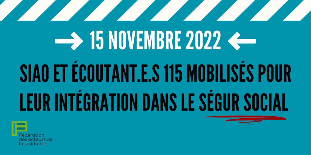 Mobilisation des SIAO/115