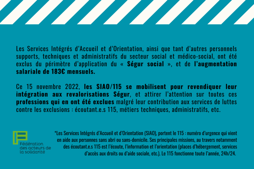 Mobilisation des SIAO/115